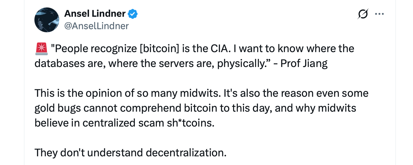 Viral Jack Neel and Jiang Xueqin Podcast Clip Revives Bitcoin Deep State Theory