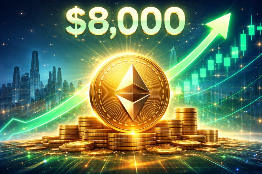 Analyst Predicts Ethereum Price Will Rise 400% To $8,000 In 6 Months, And There’s A Pattern Behind It Ethereum surge in a futuristic world
