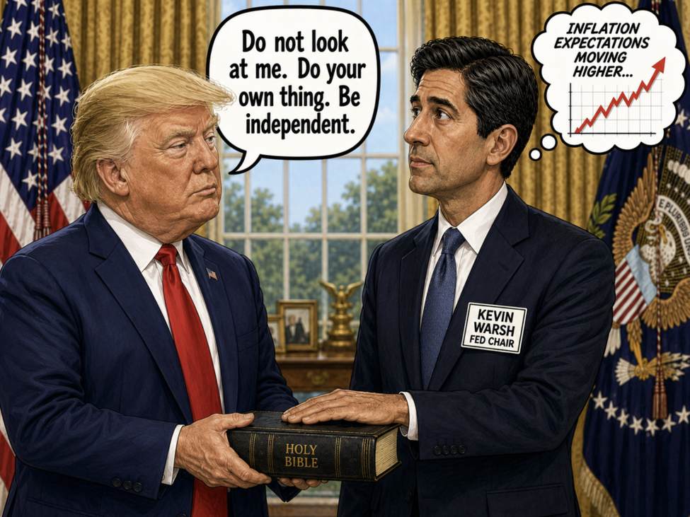 Trump: I expect Kevin Warsh to go down as one of the very best Fed Chairman.