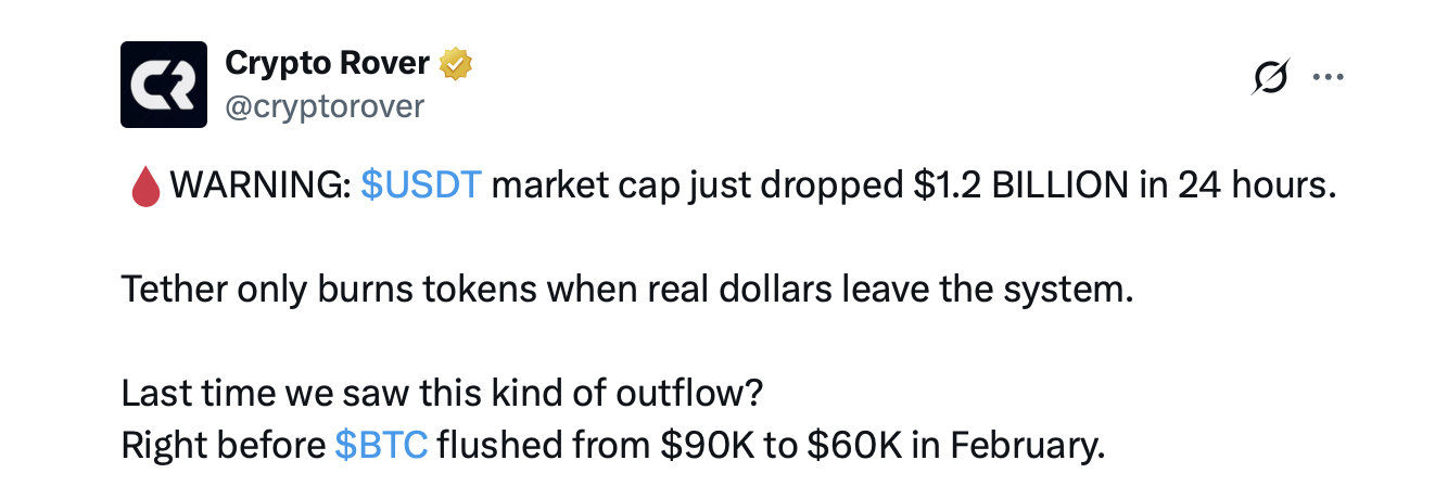 Crypto Rover post on social media. 