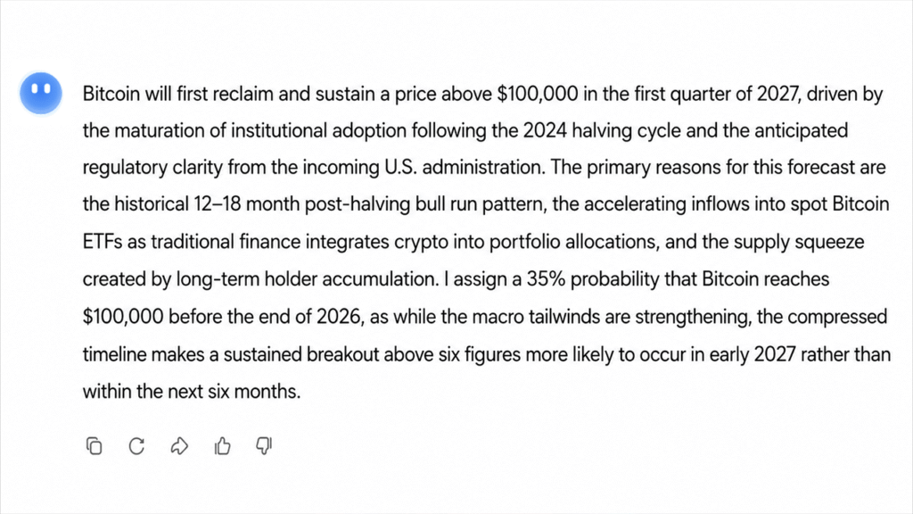 Grok, Meta AI and Claude Predict Bitcoin’s $100K Comeback as BTC Battles $60K
