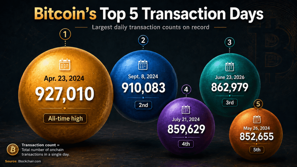 Bitcoin Transactions per Day Rebound in 2026, Reaching Third-Busiest Day Ever Bitcoin Transactions per Day Rebound in 2026, Reaching Third-Busiest Day Ever