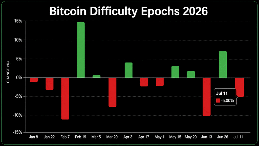 Bitcoin’s 14th Difficulty Reset Slashes Mining Pressure by 6.7 Trillion Jamie Redman