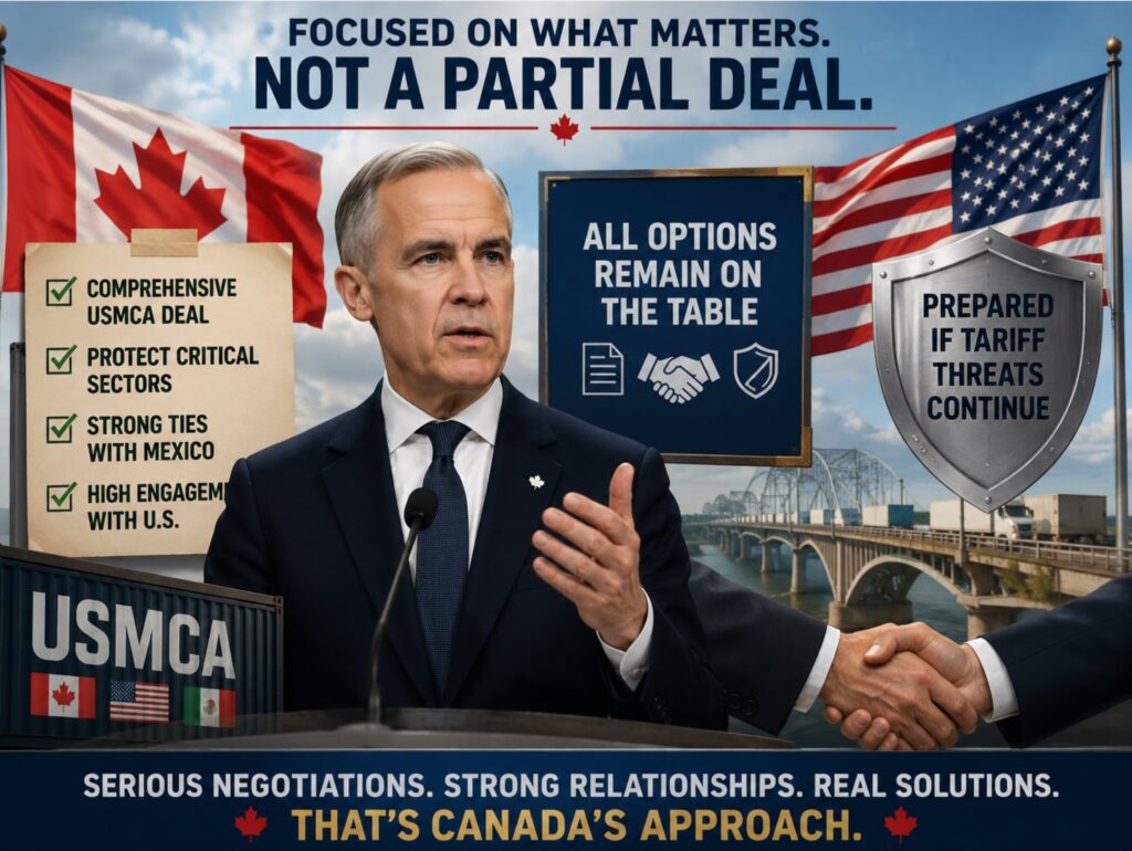 Canada Focused on a Comprehensive USMCA Deal