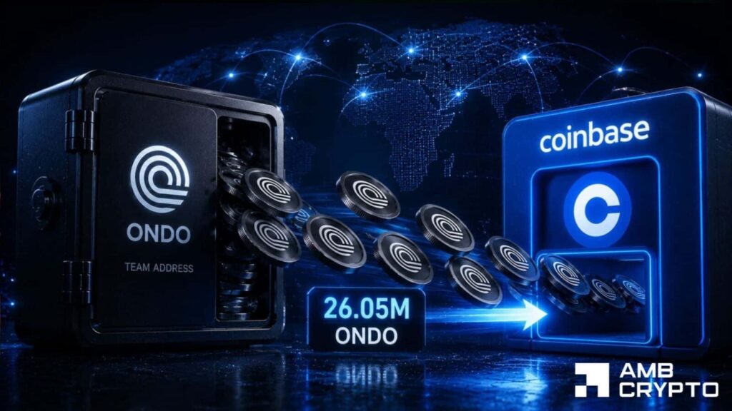 ONDO team-linked wallet sends 26M tokens to Coinbase – Sell-off next? Ondo buy sell volume