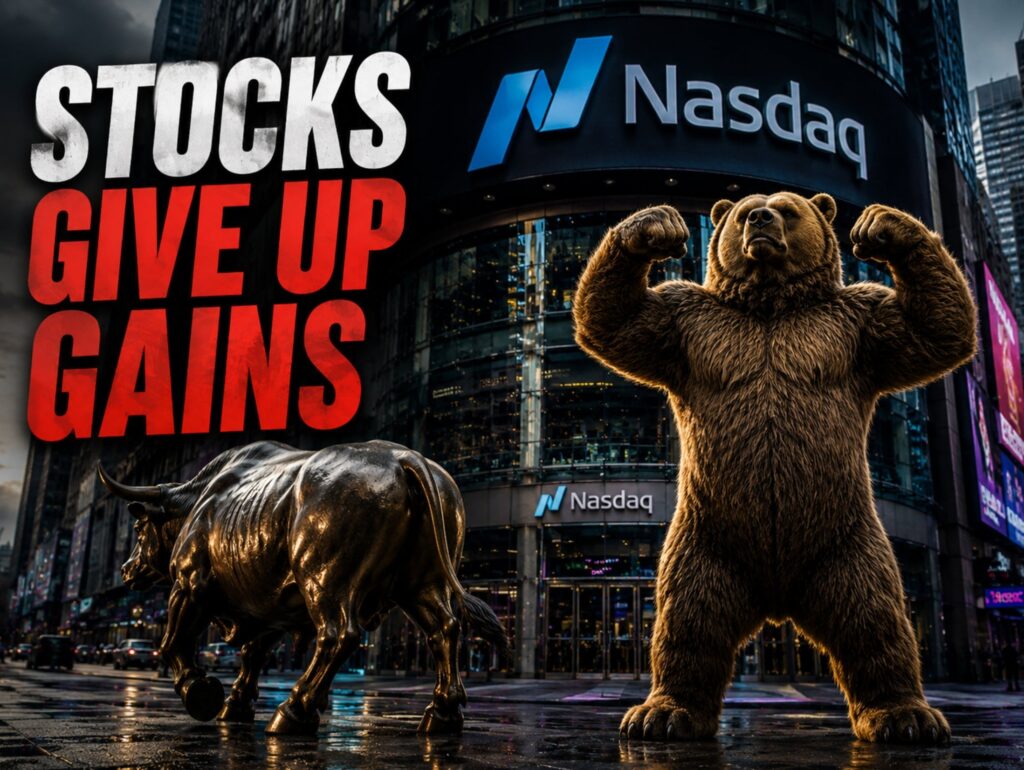 S&P index moves into negative territory