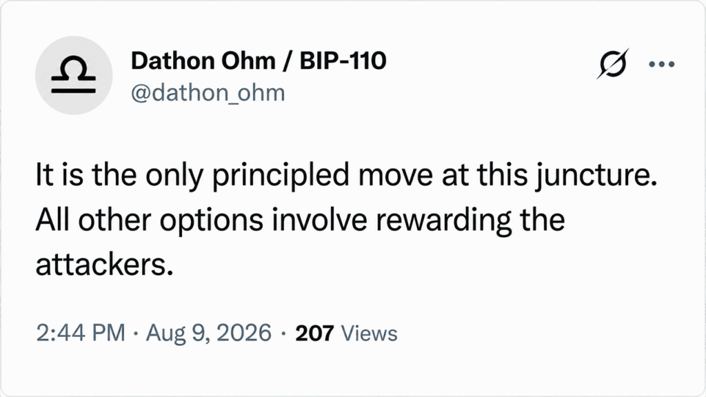 BIP-110 Backers Plot Minority Chain’s PoW Reset to ‘Fire’ Bitcoin Miners – Bitcoin News BIP-110 Backers Plot Minority Chain's PoW Reset to 'Fire' Bitcoin Miners