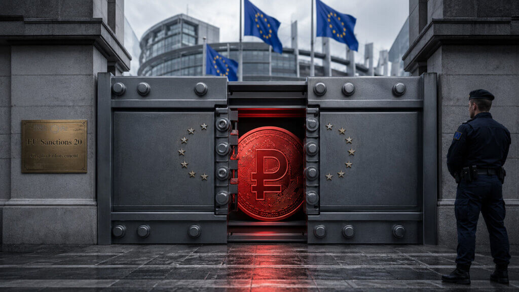 EU sanctions push deeper into Russian crypto rails with bans on digital rouble support