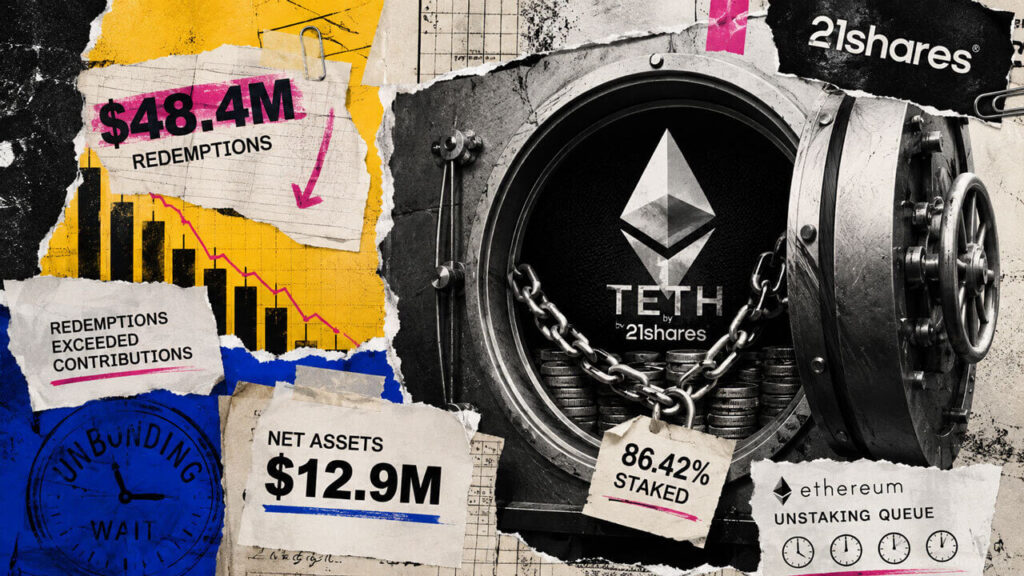 TETH redemptions reached $48.4M as 86.42% of ETH was staked Liam 'Akiba' Wright