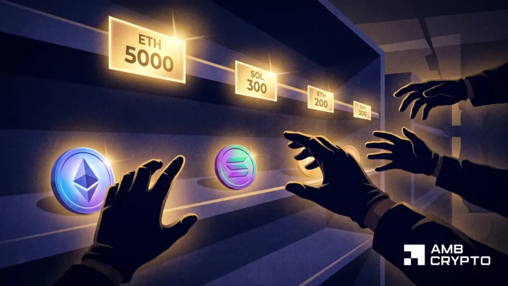 ETH and SOL could be getting scarcer.