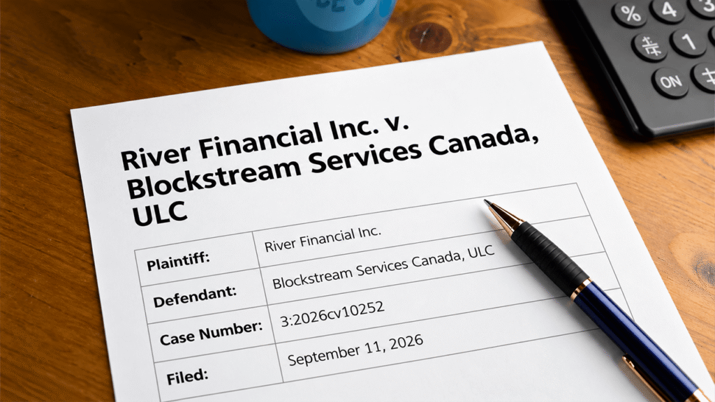 Blockstream Addresses $6.7M River Lawsuit Same Name, Different Company: Blockstream Addresses $6.7M River Lawsuit