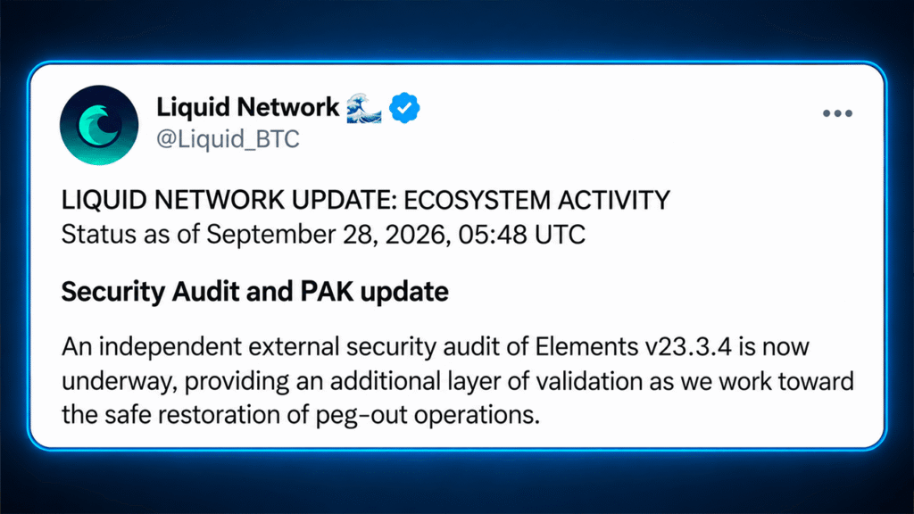 Liquid Network at 86% Backing as Bitcoin Redemption Freeze Drags On – Bitcoin News Liquid Network at 86% Backing as Bitcoin Redemption Freeze Drags On