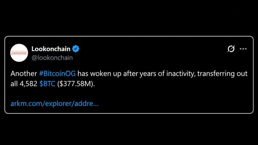A $377M Bitcoin Whale Wakes up While Another Dumps BTC for Ether A $377M Bitcoin Whale Wakes up While Another Dumps BTC for Ether