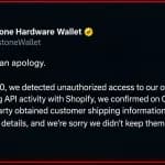 Keystone Wallet Data Breach Exposes Buyers’ Addresses to Scammers