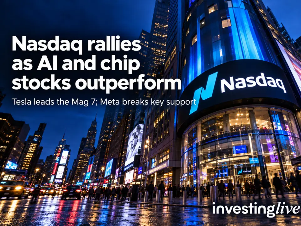 Nasdaq rallies as AI and chip stocks outperform