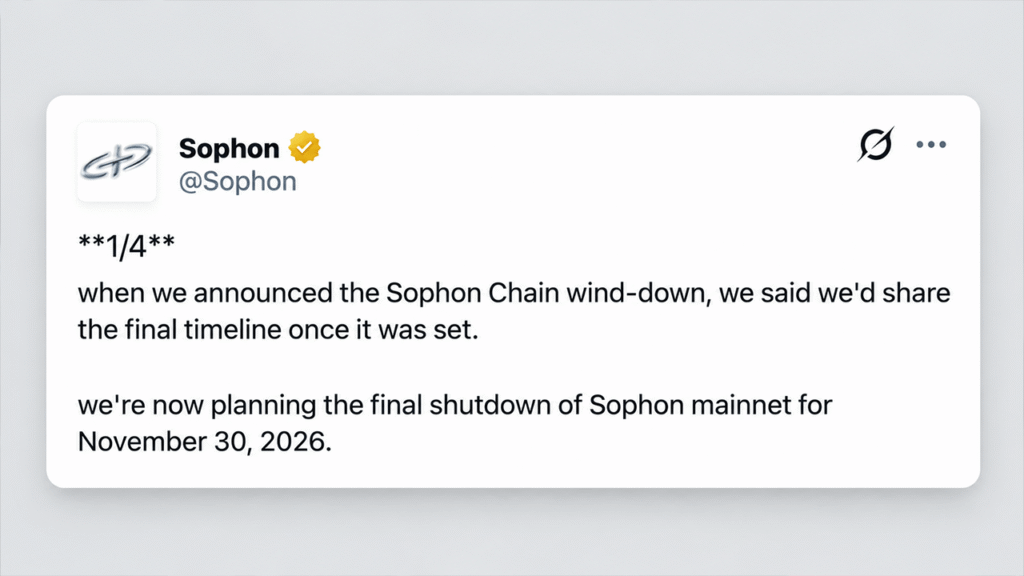 Sophon Set to Pull Plug on Layer 2 Network After $70M Funding Push – Bitcoin News Sophon Set to Pull Plug on Layer 2 Network After $70M Funding Push